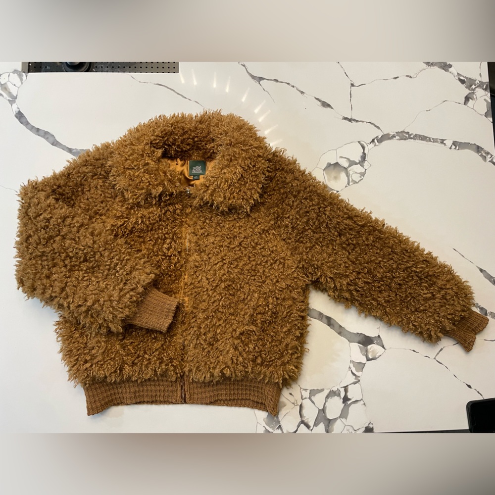Brown teddy bear coat